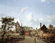 HEYDEN, Jan van der Approach to the Town of Veere oil painting picture wholesale